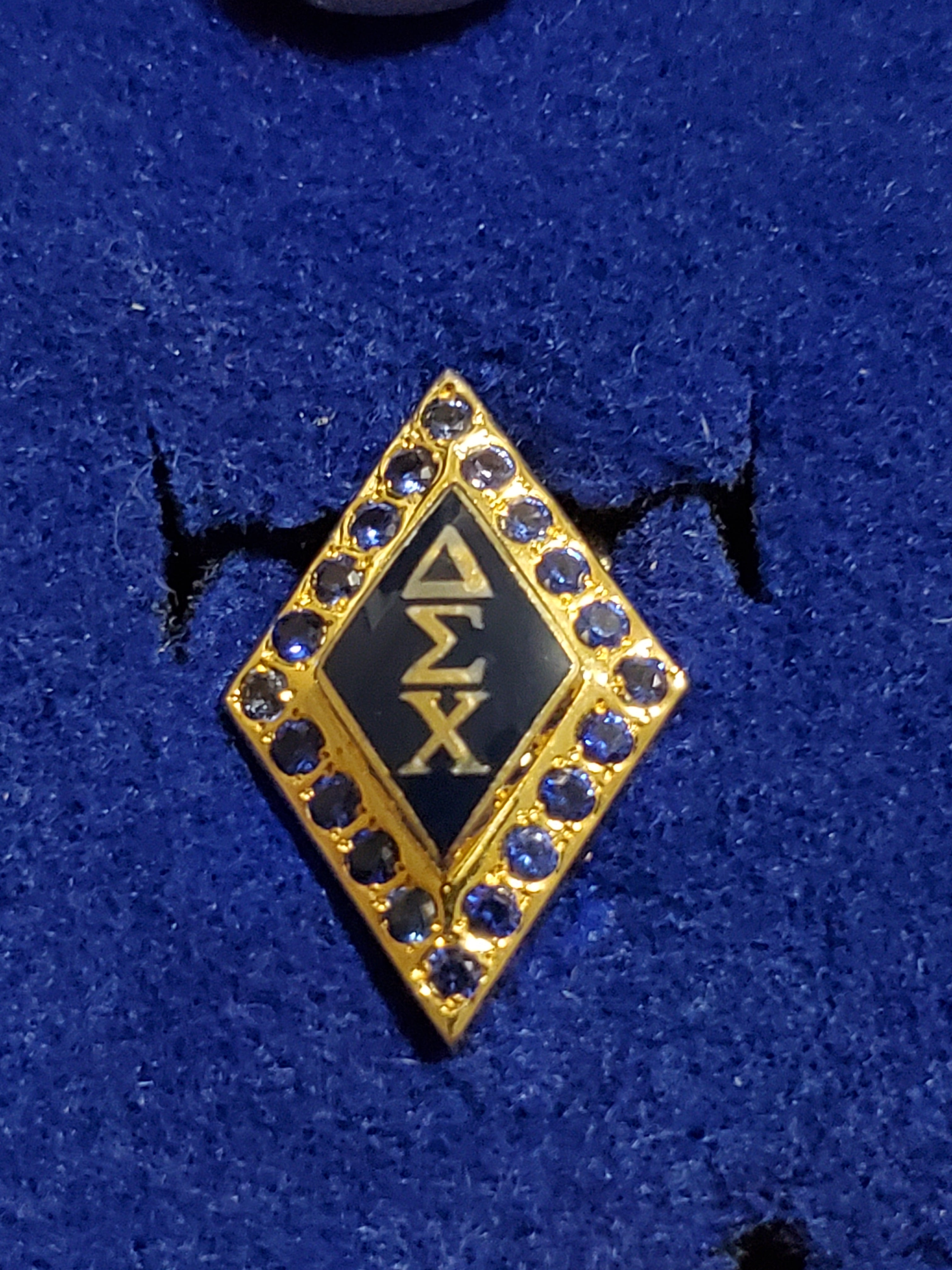 Blue Diamond Badge W/Sapphires